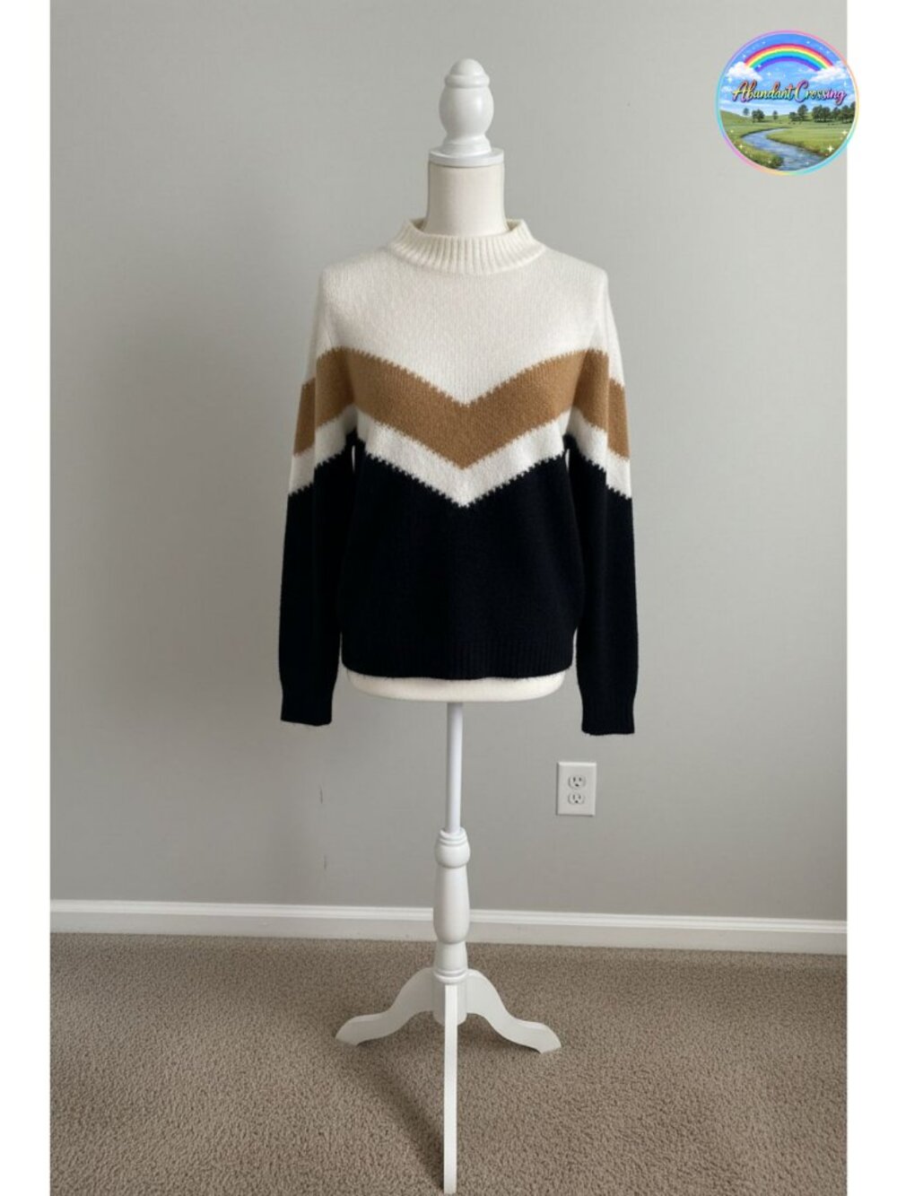Women's Cozy Knit Pullover Sweater Long Sleeve Crew Neck Casual Winter
